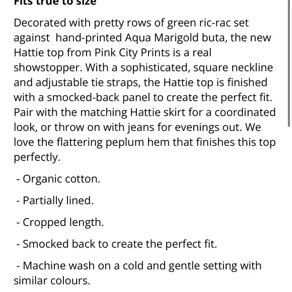 Pink city print Aqua Marigold Hattie top - Picture 2 of 7